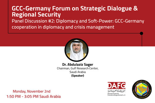 Dr. Abdulaziz Sager, Chairman of the Gulf Research Center will…