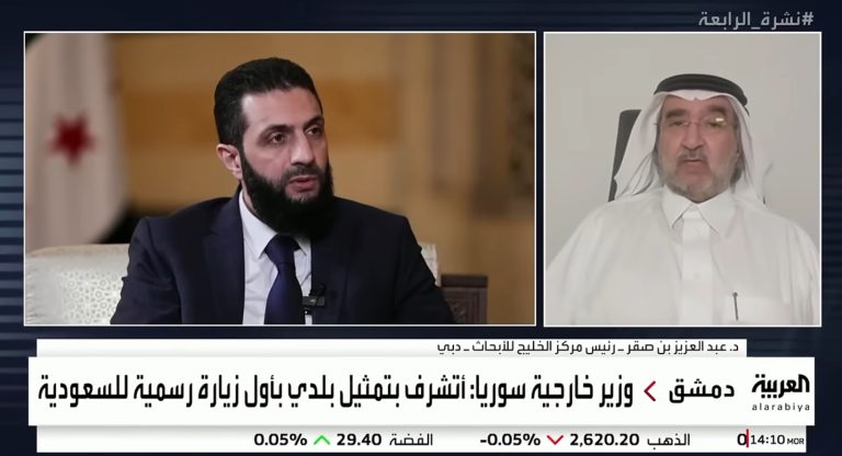 تصريحات أحمد الشرع في لقائه الأخير مع قناة العربية